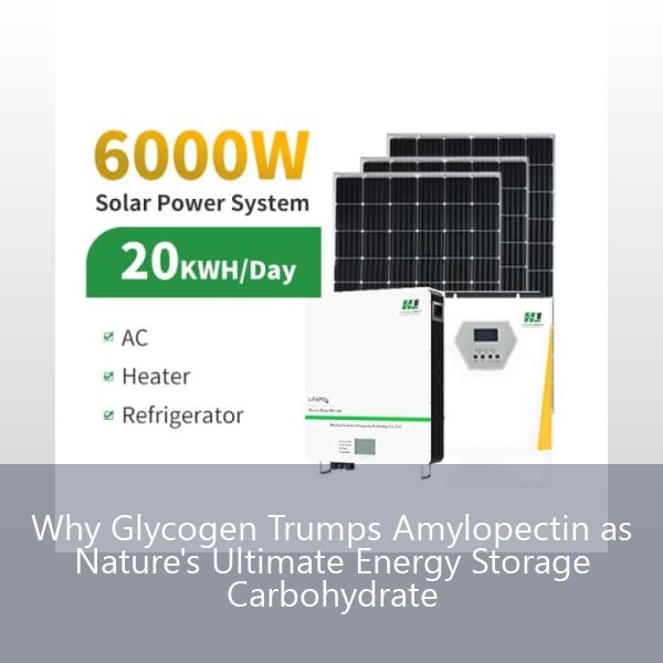 Why Glycogen Trumps Amylopectin as Nature's Ultimate Energy Storage Carbohydrate
